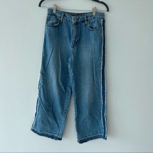 Comptoir des cotonniers cropped wide leg jeans
